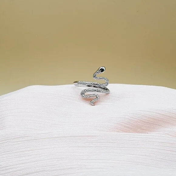 Unique Trendy Snake Finger Rings for Women/Man, INDN8425 - Picture 3 of 9